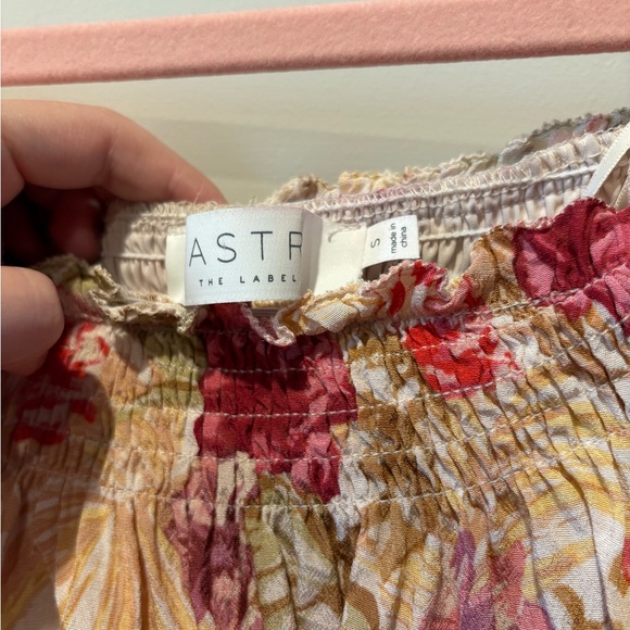 Astr Riviera Floral Ruffle Off Shoulder Dress - Picture 3 of 6